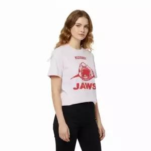 MUST IT_[와일드 동키]SS25 공용 죠스 티셔츠T JAWS DYED LIGHT PINK