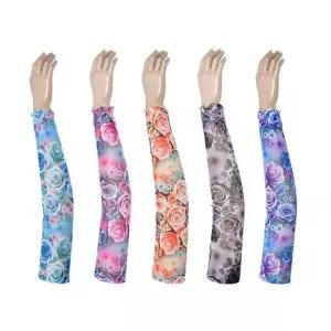 MZ_자외선 차단 꽃망사 손목프릴 팔토시 1p (랜덤)