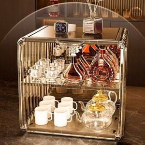 컵보관랙 커피잔 유리컵 아크릴 투명한 서랍장 진열장 보관