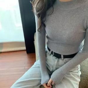 [SBD] 심플 목폴라 니트티 골지 여자 하프넥