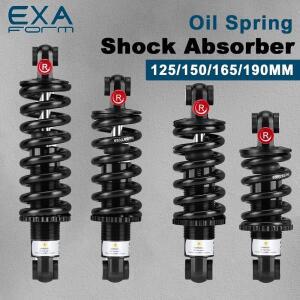 엑사폼 오일 스프링 쇼크 업소버 전동 스쿠터 리어 쇼크 업소버 125 150 165 190mm 산악 자전거 쇼크 업소