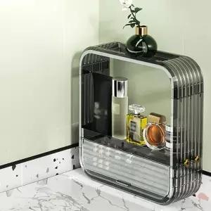 화장품정리함 뷰티 화장품 진열장 선반(42cm) (그레이) 화장품정리 화장품수납함