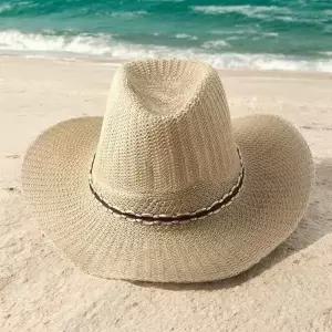 카우보이모자 카우보이 패션 여름모자(남성용) 휴양지 페도라 정글모자