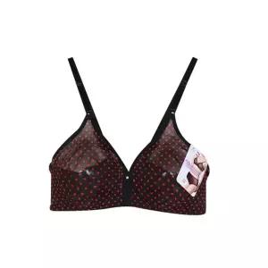 예쁜 도트무늬 B컵 노와이어 망사브라 착용감좋은 여성용 여름 통기성