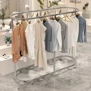 업소용 타원형 행거 스텐 튼튼한 디스플레이행거 옷가게 의류매장