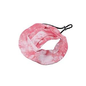 강아지 고양이 작은 개 및 비슷한 의 반려동물을 위한 럭키옵트 반려동물 선햇 조절 가능한 로프 버클 노출 이어 펫 피셔맨 모자 핑크