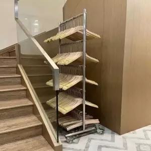 행거 옷걸이 이동식 옷가게 철제 일자 스탠드 스탠드행거