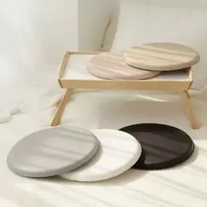 가죽 라운드 우레탄 방석 1P 원형 카페 의자 쿠션 의자방석