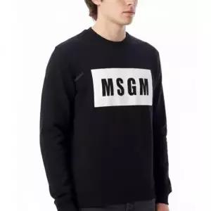 MUST IT_엠에스지엠 Reorder 박스 로고 코튼 스웨트셔츠 2000MM523 200001 99)