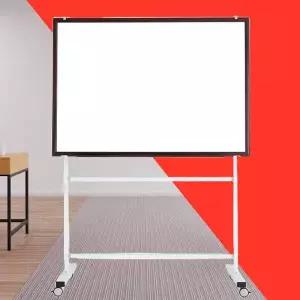 TBZ 보드판 대형칠판 이동식 화이트보드 60x90 월넛