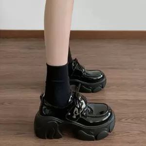 여친 빈티지 가을 플랫 드레스 MN 구두 통굽 프렌치 단화 인기3