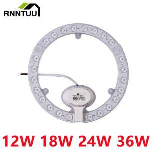 RnnTuu 12W 18W 24W 36W LED 링 패널 원형 조명 AC220V-240V 라운드 천장 보드 램프 고퀄리티