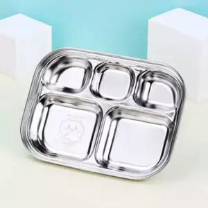 어린이집 아동 식판 휴대용 스테인리스 나눔형 5구