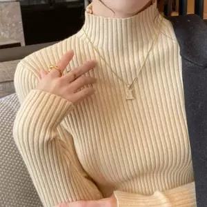 [셀러에이드]터틀넥 반폴라 기본티 니트 슬림핏 티셔츠 반팔