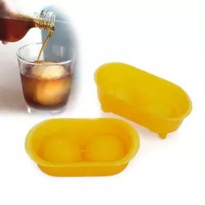 [오너클랜]TBZ 원형 얼음틀 아이스몰드 2구 실리콘 트레이 왕얼음