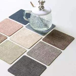 [오너클랜]TBZ 방수 사각티코스터 예쁜 커피잔 코스타 컵받침