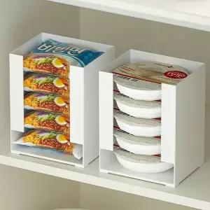 [에이치플러스몰]TBZ 칸막이정리함 봉지 라면정리함 펜트리 주방 보관함 깔끔한