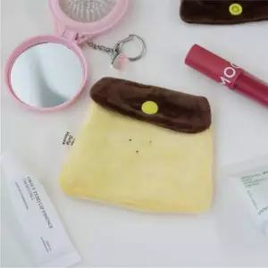 푸딩 모양 미니 동전 지갑 카드수납 립밤 파우치 코인 열쇠고리 여행용 소품
