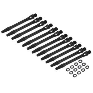 파티킬 알루미늄 다트 샤프트, 스틸 팁용 고무 링으로 교체용 액세서리 2BA 스템