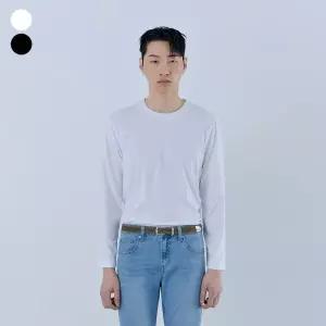 [백화점정품] 26년NEW 게스 GUESS 남녀공용 미니 삼각 긴팔 티셔츠 MQ1K9451