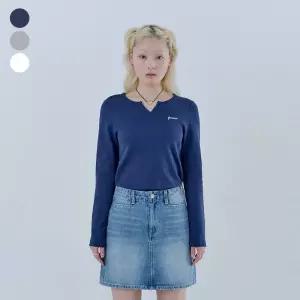 [백화점정품] 26년NEW 게스 GUESS 여성 가슴 로고 긴팔 티셔츠(OQ1K5444)