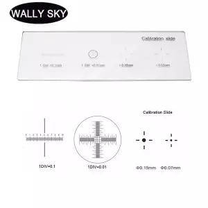 현미경 교정 현미경 유리 슬라이드 레티클 눈금자 생물학적 측정 교정 눈금자 용 스테이지 다이얼 마이크로