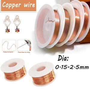 다목적 순수 구리 와이어 전도성 T2 코일 직경 0 15-2 5mm 10M