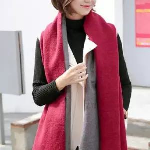 남자머플러 빅사이즈 양면 겨울 숄 머플러 모조 캐시미어 다용도