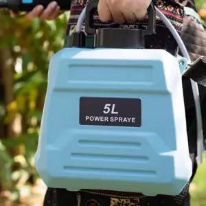 전동 농약 분무기 5L 충전식 텃밭 자동 살포기 약통