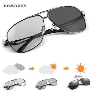 가벼운 편광 보잉 실버블랙 운전 야간 변색 선글라스qrs101