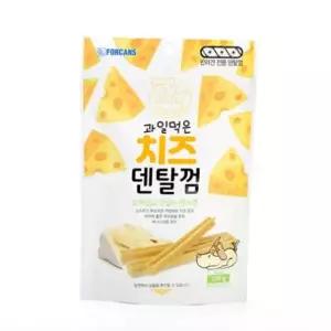 강아지 치석 구강용 과일 치즈덴탈껌 바나나100g