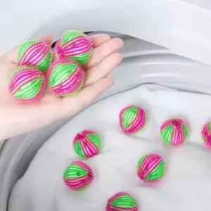 먼지실리콘 세탁기 먼지 제거 흡착 세탁볼 엉킴 방지 빨래볼 6P