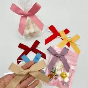 포장리본빵끈 완성 리본 + 철사끈 10P