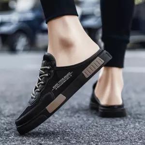 EAMT 여자 슬리퍼 여름 캐주얼 반 슬립온 메쉬 망사 스니커즈 블로퍼 YJ2