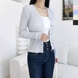 [SBD] 골지가디건 빅사이즈가디건 린넨 여자 시스루