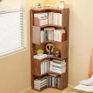 틈새 책장 코너 ㄱ자형 서재 원목 수납장 오픈형 디스플레이 모서리장