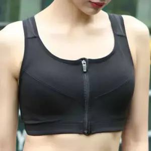 지퍼 오픈 편리한 스포츠 브라탑 운동복 트레이닝복