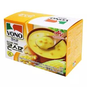 보노 옥수수알 그대로 콘스프 21g x 18 수프 즉석 간편식품 간편조리식 즉석조리 맛있는 아침식사 간편 간