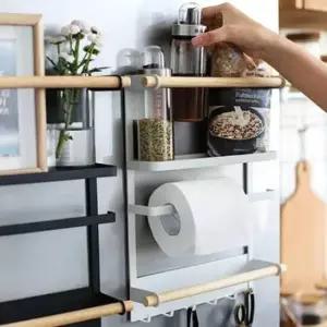 [JED] 벽걸이 철제 마그네틱 선반 냉장고 자석 수납장 부착 틈새 정리 슬림 사이드 선반