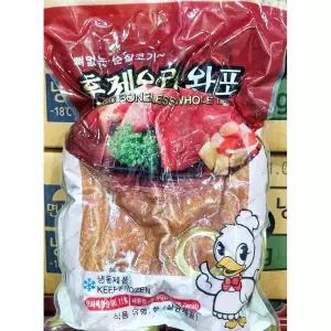 훈제오리완포 (세미원 0.9Kg) X5대용량 냉동 뼈없는 술안주 순살코기 고급 훈재 순살 업소용 맛있는