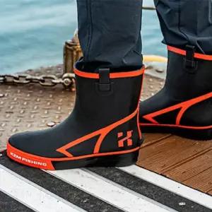 선상 장화 낚시 부츠 해루질 신발 260mm 레드 일반 낚시화 시장 낚시용