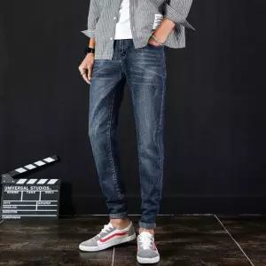 슬송렉샵 남성용 캐주얼 키작남 일자핏 청바지 스키니진 소프트 슬림핏 스판 꾹5