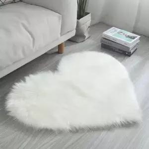 이시아르 부드러운 화이트 러그 50x65cm 극세사 발매트 주방 키친 미끄럼방지 블루 모던 다용도