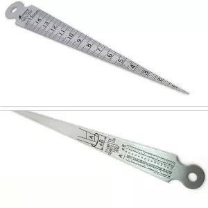 목수 목공 파이프 내경 깊이 틈새 측정 테이퍼게이지자 재단 컷팅 용직각 직각 각도 용자 제도용 공구 철자