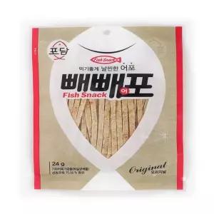 포담 빼빼어 24g x 16어 조미어 맥주용안주 편의점 쥐포 어쥐 쥐마른 건조 오징어 마른