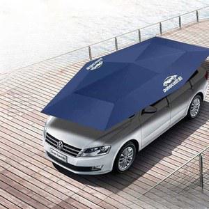 자동차 자동 햇빛가리개 차량용 반자동 2m 우산 네이비 파라솔 블루 지붕 Dingku