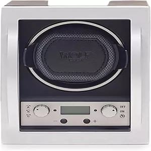 울프 모듈 4.1 시계 와인더 블랙 - 특허받은 잠금식 다이내믹 커프로 안전한 착용감 모든 손목 크기 수용