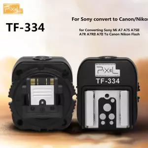 소니용 픽셀 TF-334 핫슈 어댑터 소니 미 A7 A7S A7SII 카메라 캐논 니콘 플래시로 변환