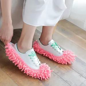 청소용품 걸레 극세사 발걸레 거실 바닥 청소 슬리퍼 실내화 신발커버