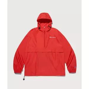 챔피온 CHAMPION 스크립트 로고 패커블 아노락 Normal Red CKJA3F002R2
